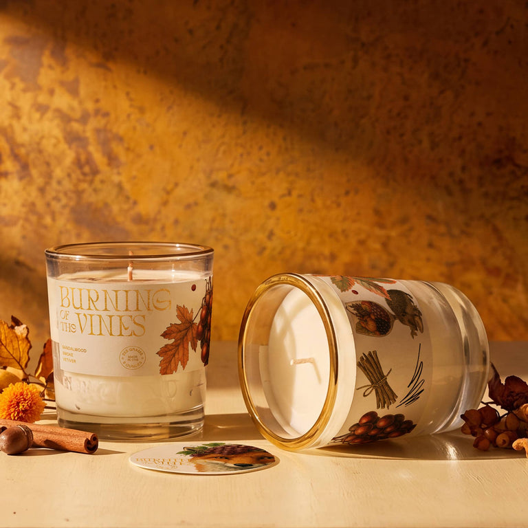 Burning Of The Vines Gold Candle 10 oz