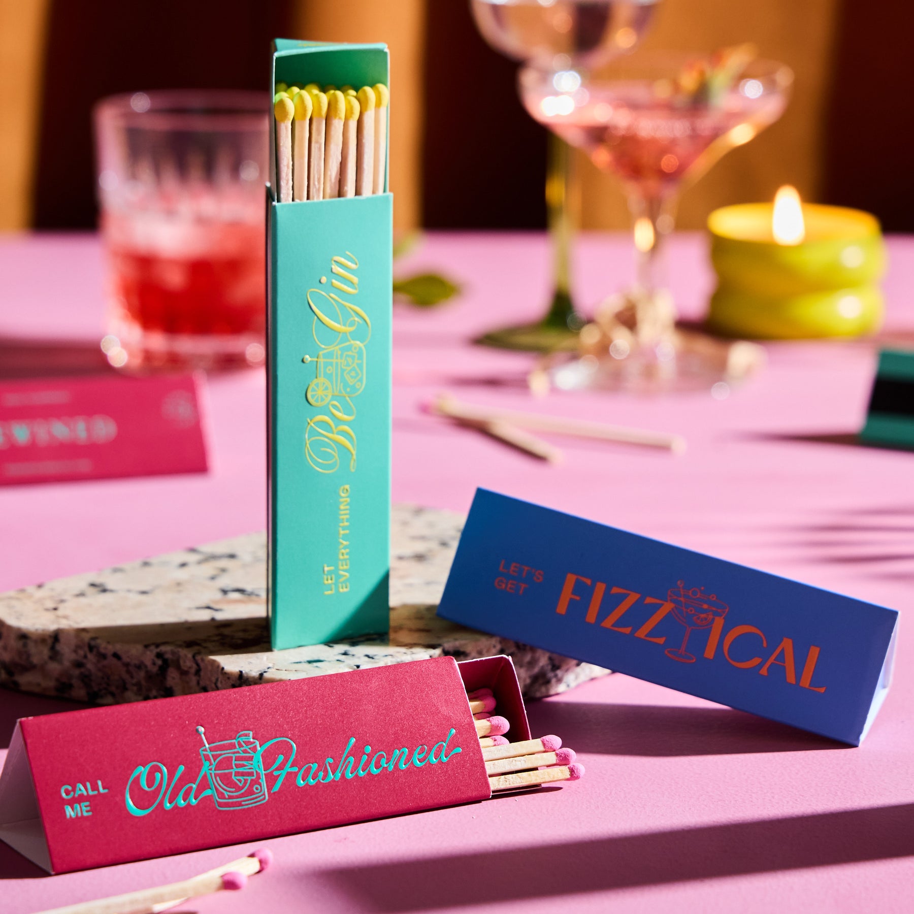 Cocktail Triangle Matchbox