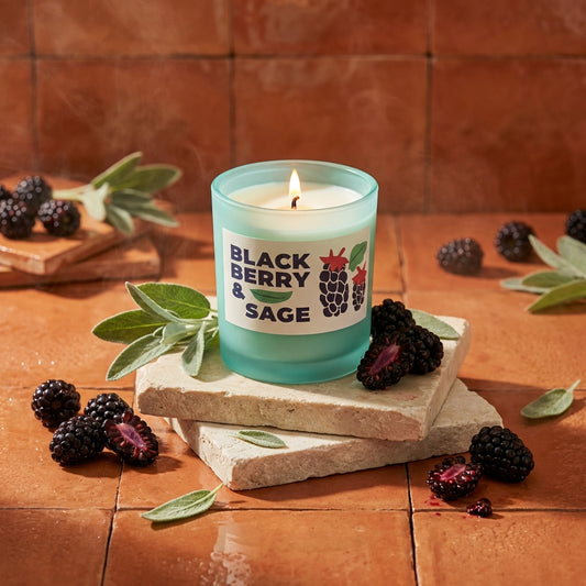 Blackberry & Sage 10oz Glass - Rewined Market Candle