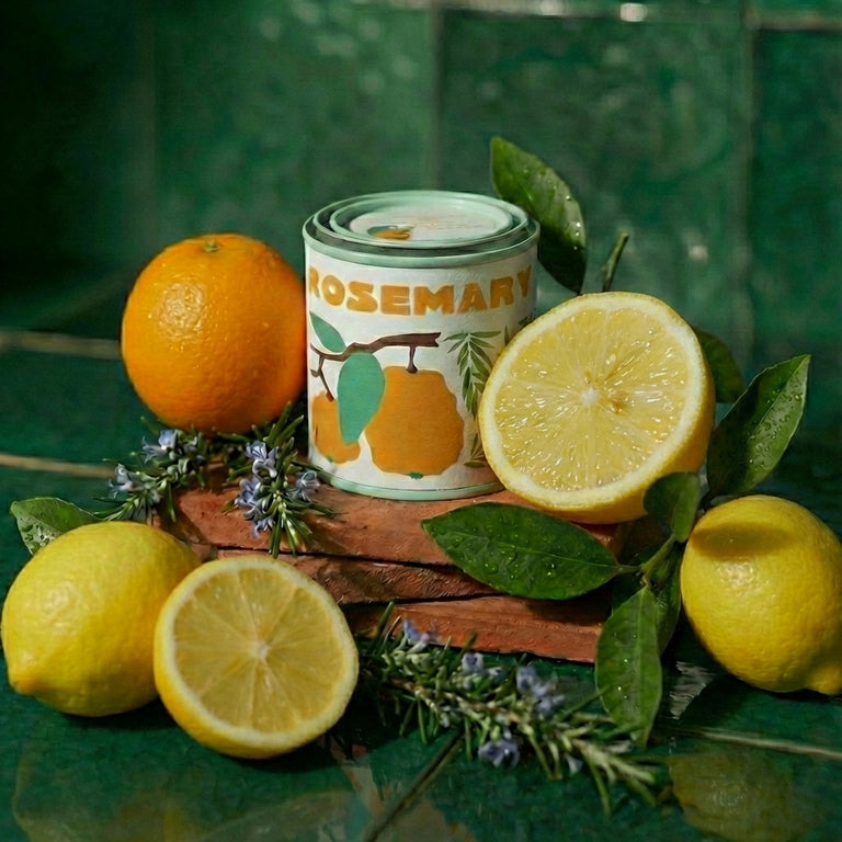 Rosemary & Citrus Zest Market Tin Candle